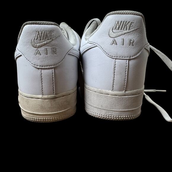 Nike Men’s Air Force One Sneakers | White on White | Size15 | Low Top - Picture 4 of 10